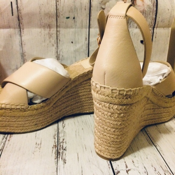 Tory Burch Selby Leather Platform Espadrille Wedge - Picture 4 of 7